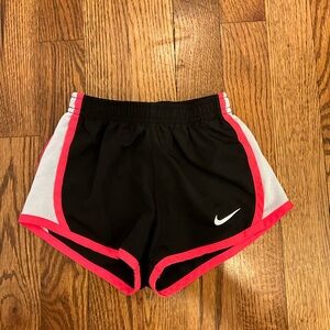 Girl’s Nike Black and Pink Trim Dri-Fit Athletic Shorts